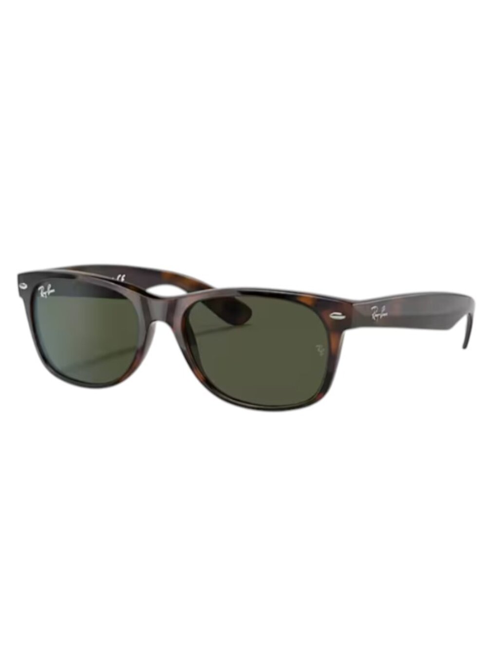 NEW RAY-BAN RB2132 New Wayfarer Tortoise G-15 Green 52mm Sunglasses
